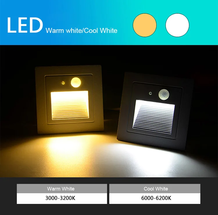 DE.SOOUL Smart Waterproof Rust Automatic Stair Light Radar Sensor Stairway LED Underground Wall Sconce Aluminum 85-265V Outdoor Foot light (10)