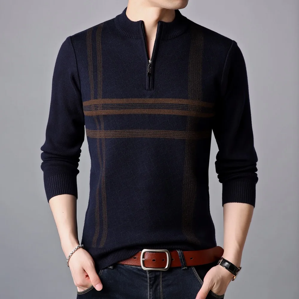 

QLM1810 Autumn&Winter 2018 New quality thick warm men's sweater Fashion simple style soft comfortable luxury sweater men M-XXXL