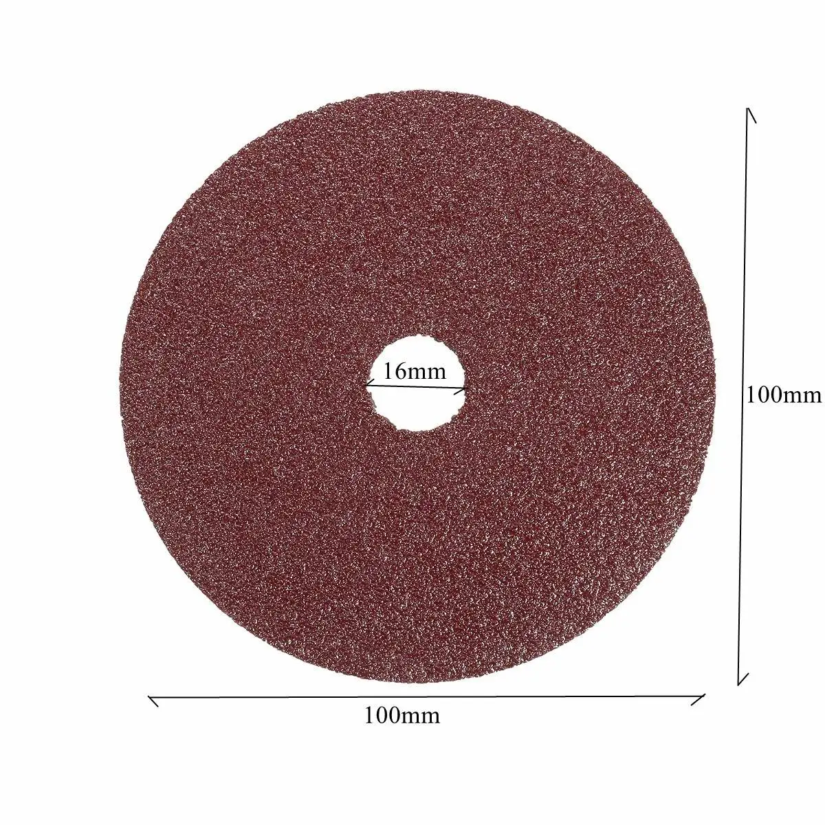 50 шт. 100x16 мм/115x22,2 мм волокна Шлифовальные Колеса дисков 24 до 120 зернистость для угловой шлифовальной машины
