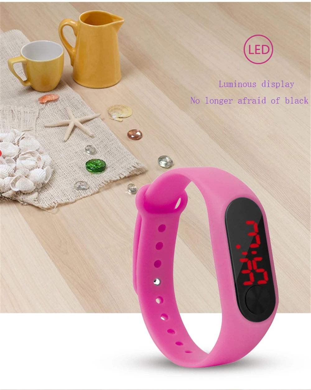 Children's Watches LED Digital Wrist Watch Kids Outdoor Sports Watch Candy Color Boys Girls Electronic Date Clock Birthday Gifts (11)