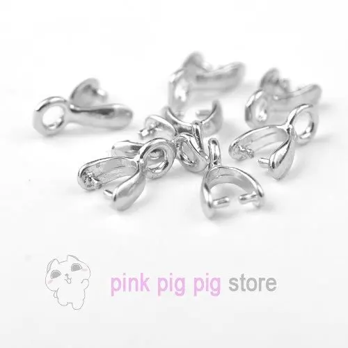 

100pcs S90 S90 jewelry silver charms accessory pendants earrings S90 bail