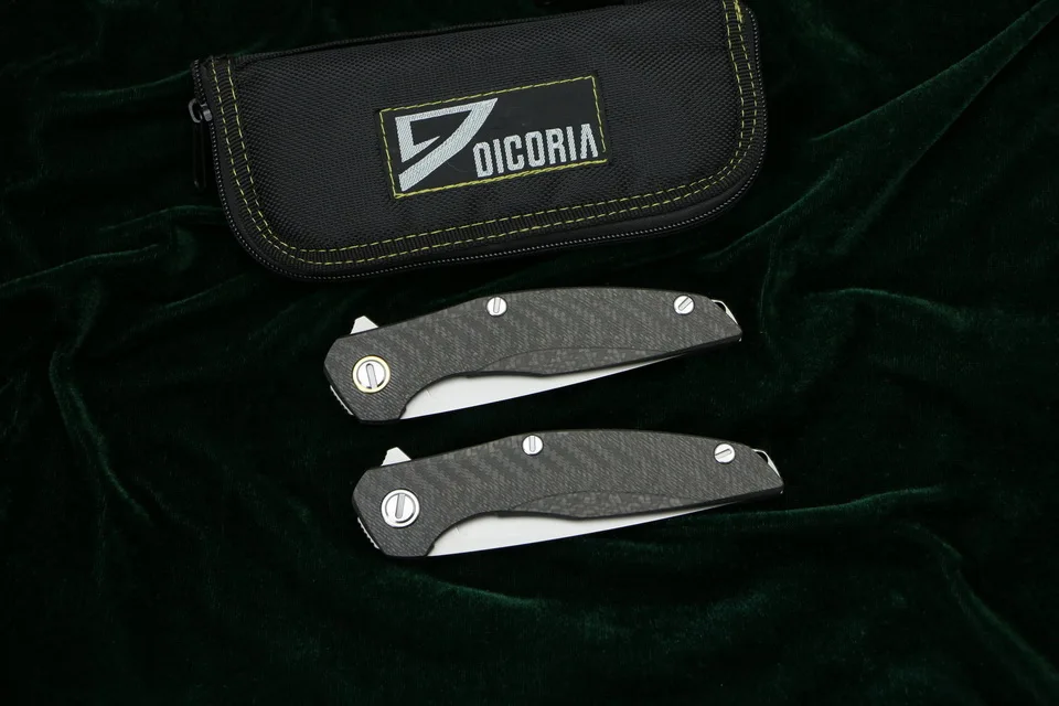DICORIA Flipper F111 S35VN blade Steel + carbon fiber handle folding knife outdoor camping hunting pocket fruit knives EDC tools DICORIA Flipper F111 S35VN blade Steel + carbon fiber handle folding knife outdoor camping hunting pocket fruit knives EDC tools