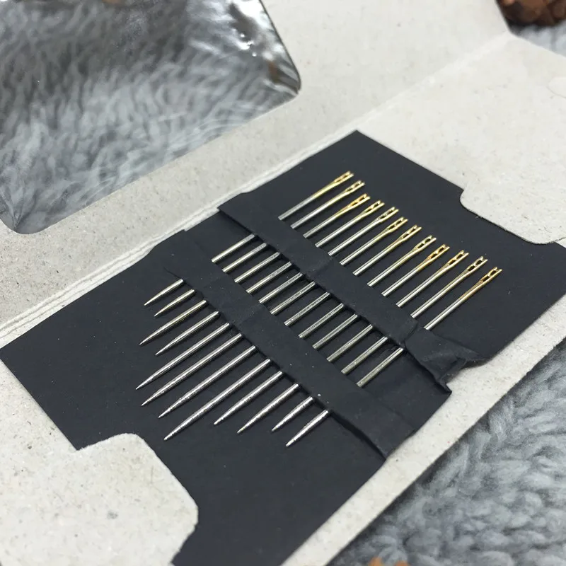 48 pcs Knitting Needles Diy Handmade Elderly Blind Needle Double Holes