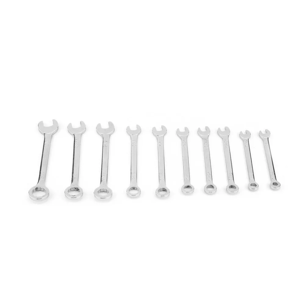 

10pcs Combination Mini Wrench Set Screwdriver Kit Repair Spanner Repair Tool Reversible Ratchet Electronic Hardware End Inch