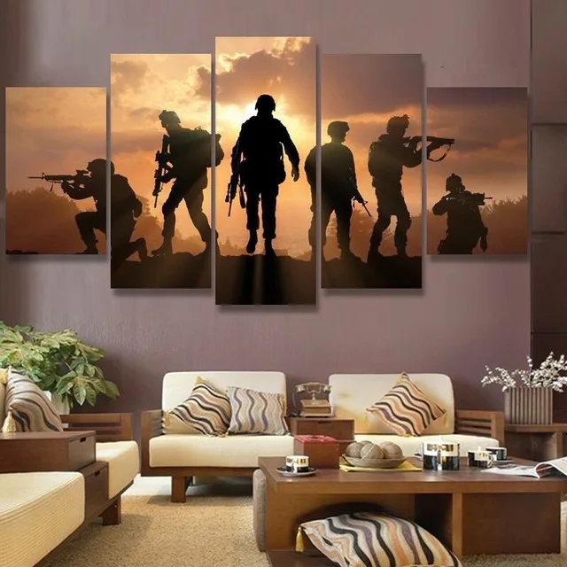 5 panel HD printed painting canvas print art Modern Home Decor wall art