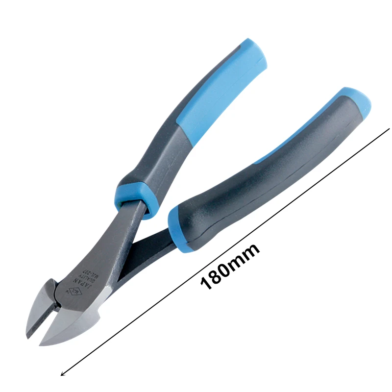 MJL-728 New 7" High Quality Diagonal Wire Cutter Nipper Plier with Spring 185mm 