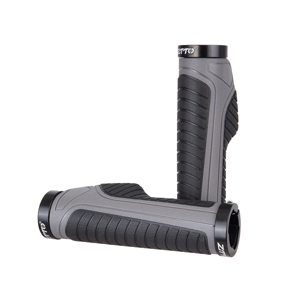 

ZTTO 1Pair Cycling Ergonomics Lockable Handle Grip Anti slip Grips for MTB Folding Bike Handlebar parts AG-42 Alloy + Rubber