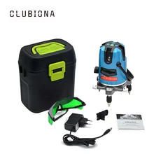 Европейский стандарт штекера лучших отечественных лазерный модуль 1V 1H с пухлыми точка 360 роторный и слэш функция зеленая линия лазерный уровень