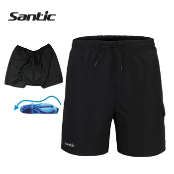 

SANTIC Men Cycling Shorts With Coolmax 3D Padded Breathable Quick-dry MTB Road Bicycle Outdoor Sportswear Leisure Shorts C05003