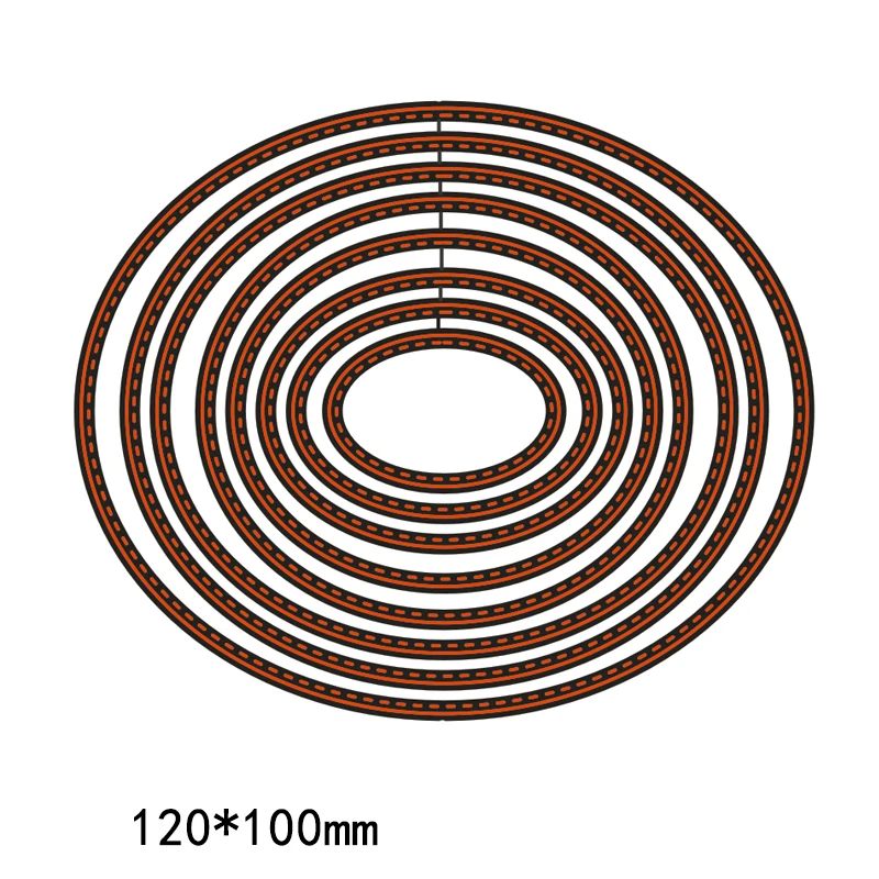 

Circel Frames Metal Cutting Dies for DIY Scrapbooking Embossing Paper Craft Album Creative Stencil Stamp Dies New 120*100