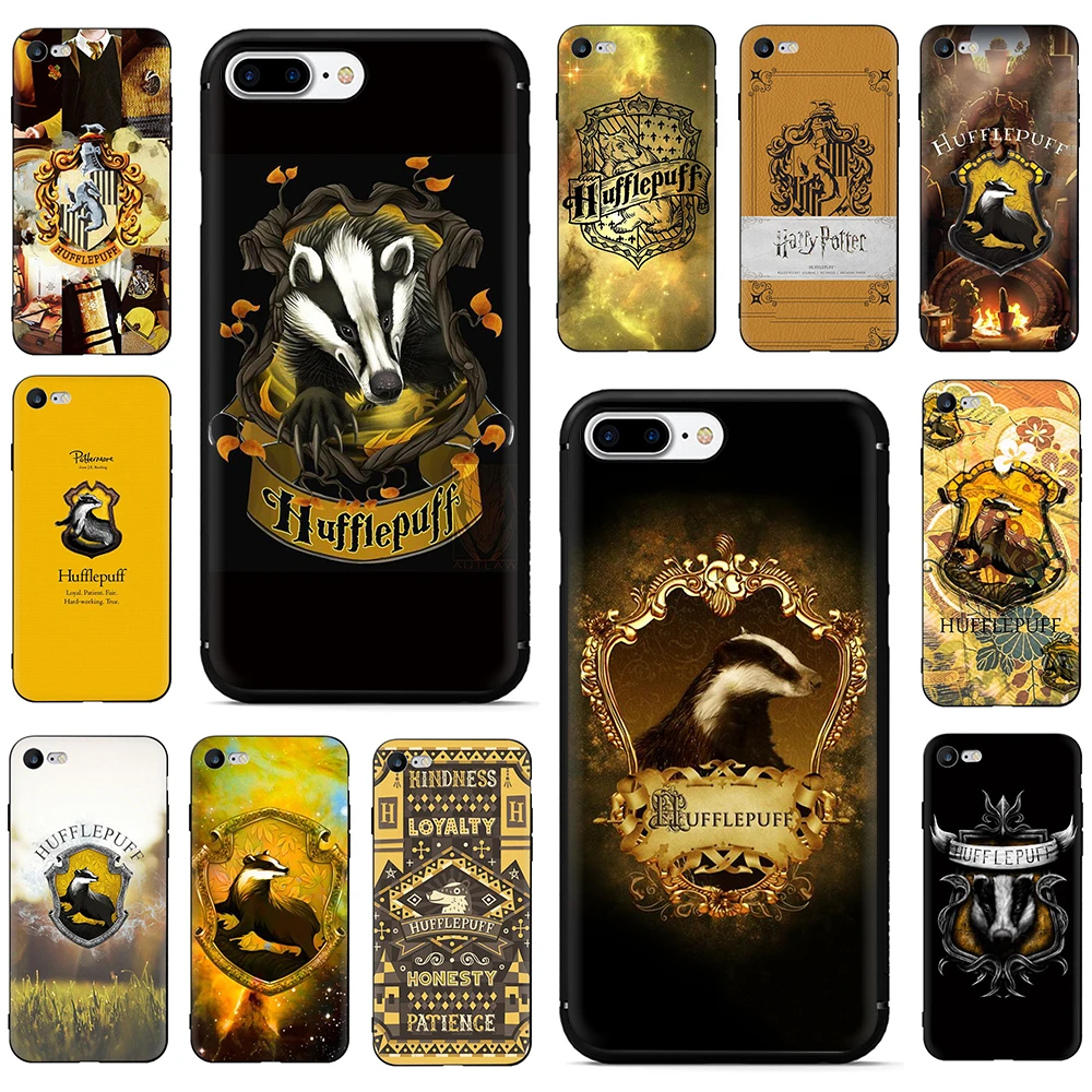 

Harry Potter of Hufflepuff Soft TPU Silicone phone Cover case for iPhone 5 5S 6 6s 7 8 plus X XR XS Max