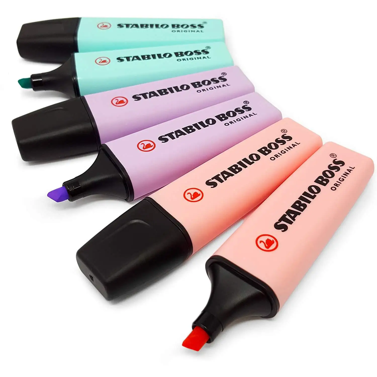 

STABILO Macaron BOSS Highlighter Pen 6 Color Original Maker Pen Office Students Supplies Writing Drawing Pen School Stationary