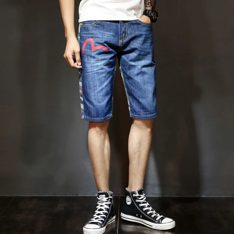 

Biker Jeans Men High Quality Denim Short Men Jeans Straight Pants Men Jeans Trousers Homme