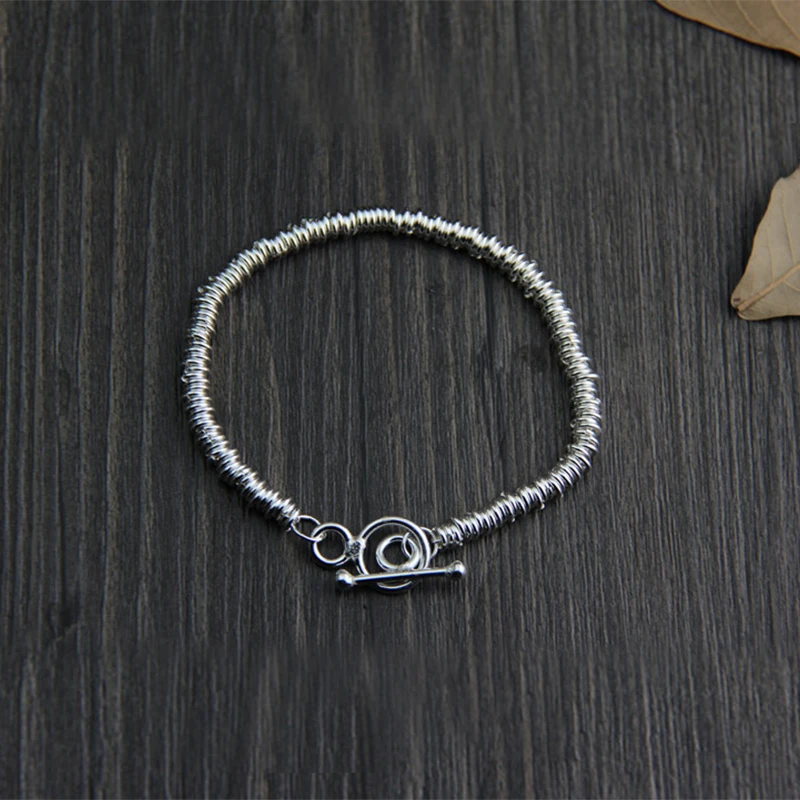 

Handmade original design bracelet Thailand Chiang Mai 925 sterling silver ethnic style ladies