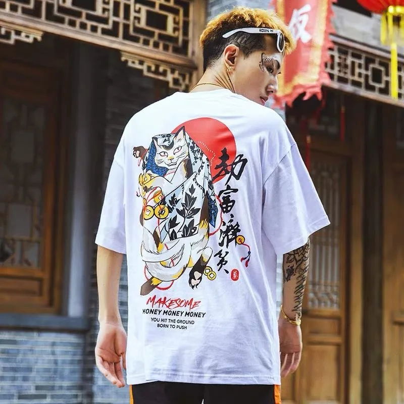 Мужская Уличная персонализированная футболка, футболка в стиле хип-хоп, мужская и женская летняя блуза,, Повседневная Свободная футболка, уличная одежда