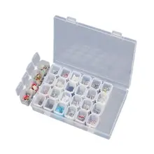 IVYSHION 28 решетчатых коробок для хранения для вышивания алмазных орагинзаторов чехол для стежков инструменты для ювелирных изделий алмазная живопись коробка для хранения инструментов