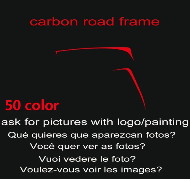 Cheap 50 color!carbon road frame  3k 1K cadre de bicyclette carbon bicycle frame cuadro de la bicicleta carbon bike frame bici velo