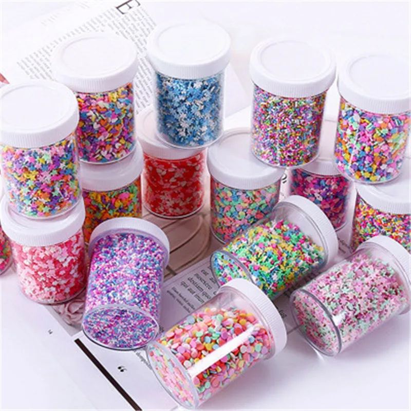 

100g Clay Modeling Filler Sprinkles For Slime Charm DIY Supplies Candy Cake Dessert Polymer Mud Popular Kids Toys Accessories