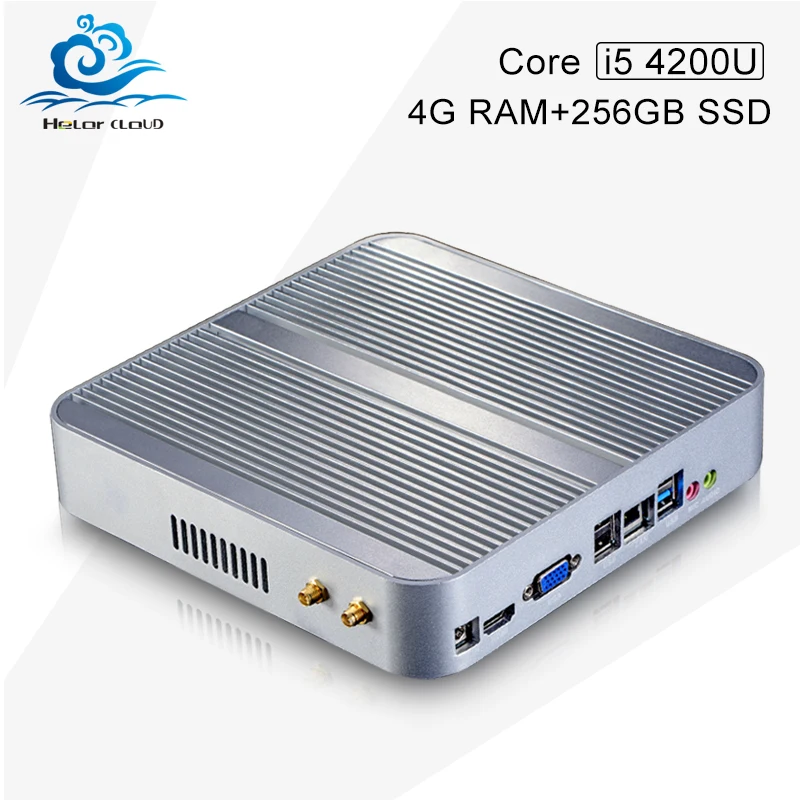 New Arrival! core I5 4200u 4gb Ram 256gb Ssd With Wifi Embedded Computer Tablet Thin Client Mini Fan Pc Support Linux Os Ubuntu
