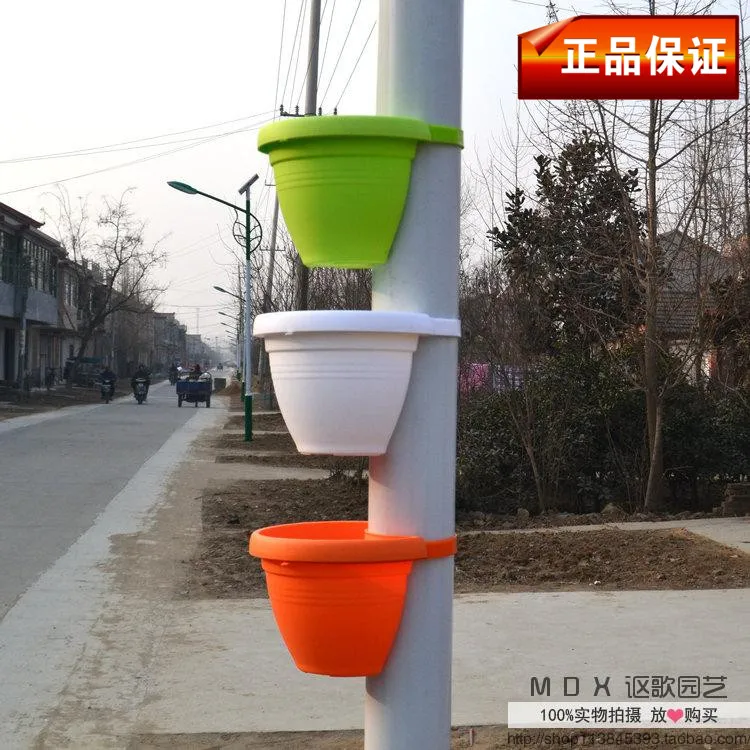 

Wall pots tied water pipe wall can be linked to a variety of circular cylindrical