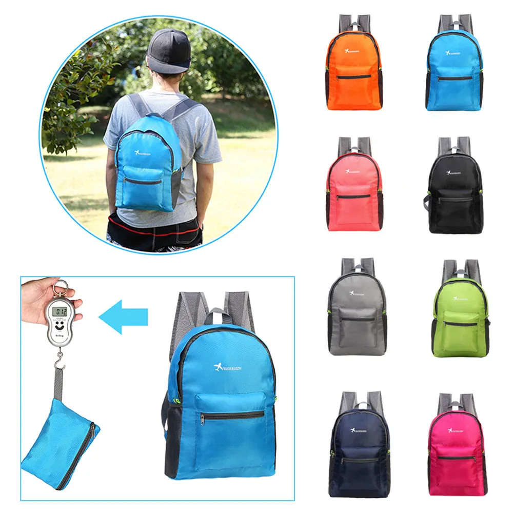 

18L Foldable Ultralight Fitness Sport Gym Bags Waterproof Cycling Backpack Men Women Outdoor Camping Hiking Travel Climbing Bags