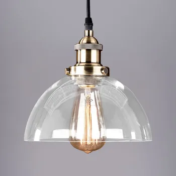 

loft retro North Village Industrial glass pendant light living room bedroom bar dining room hanging lighting