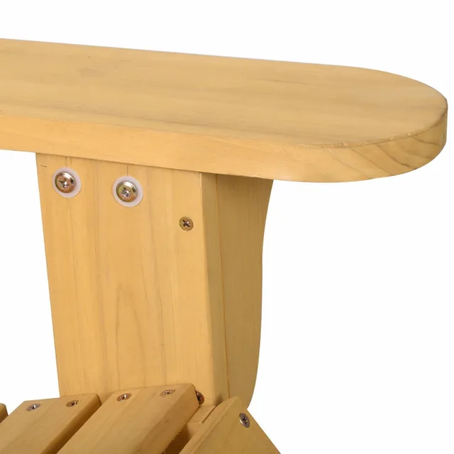 Online shop new outdoor abete naturale legno adirondack chair patio ... Mobili abete naturale