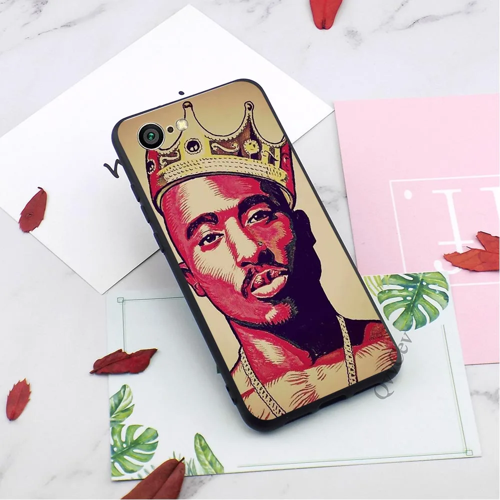 Противоударный 2Pac Тупак Шакур чехол для телефона iPhone Xs Max чехол X 6 6S XR 8 Plus 7 5S 5 SE мягкий