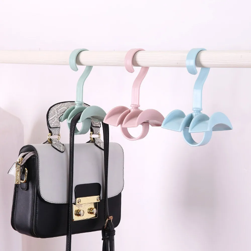 Multi Functional Travel Hook Rotatable Tie Scarves Belts Bags Hooks