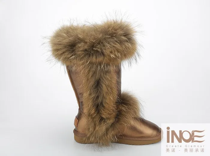 as mulheres sapatos de inverno com pele