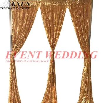 

New Design 9MM Big Sequin Backdrop Swag Curtain Drape Valence For Wedding Event Decoration