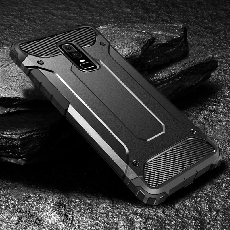 

Robot Rugged Armor Case For OnePlus 6 5 Cases Hard PC Shockproof Covers Coque On the for One Plus 6 5 Bumper Funda Capa