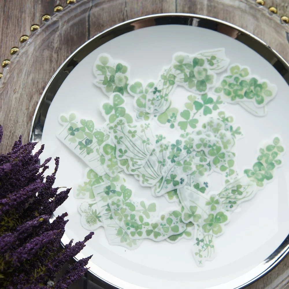

38pcs May clover bring lucky Design Sticker As Gift Decoration Scrapbooking DIY Sticker Wedding Birthday Party Gift Seal