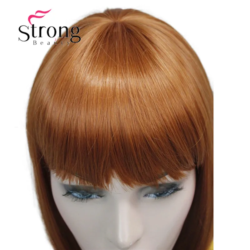 StrongBeauty короткие прямые Блондинка выделил Боб с Синтетические чёлки волос Синтетический парик чёрный; коричневый красный женские