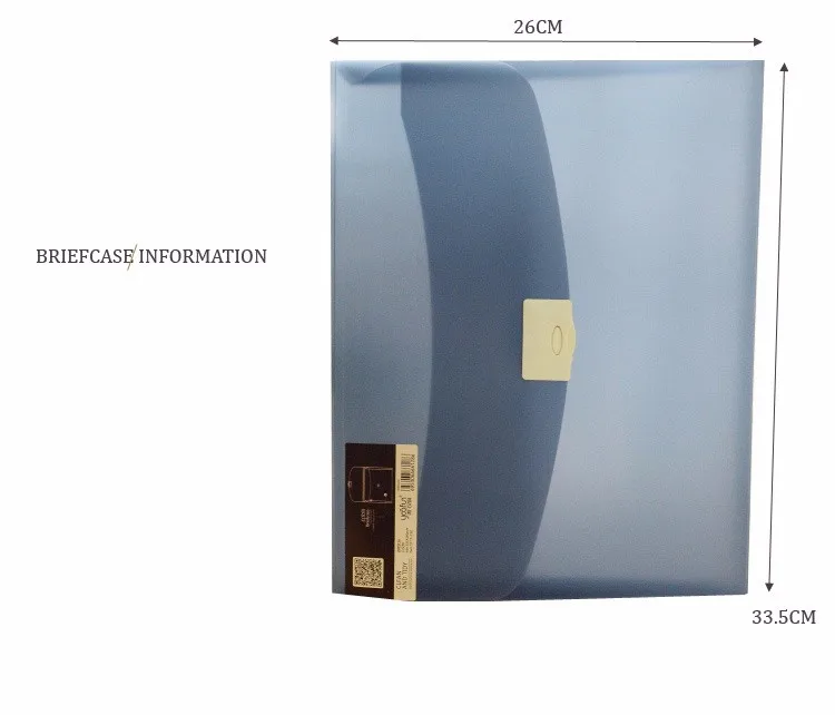 Одноцветное деловой портфель, A4 размер бизнес-файл мешок для офисных работников, полупрозрачные A4 файл мешок