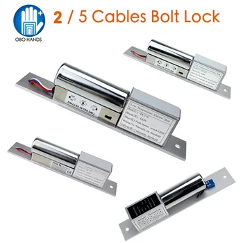 

2/5 wires Electric Bolt Mortise Door Lock Fail Safe Electronic Drop Lock with time delay For door Access Control Security System