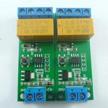 2pcs  ce032 1-5000s delay 0.1s 5~12v dc motor forward and reverse controller relay module for electric trolley toys