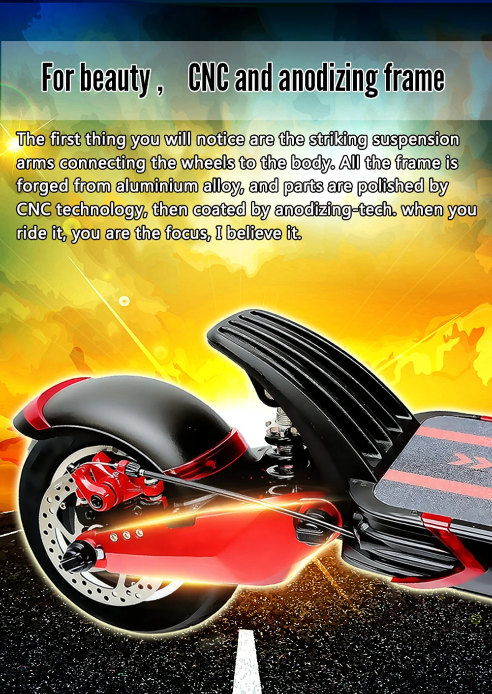 Elétrico 52 V 2000 W Off-road scooter