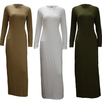 

Abayas For Women Kaftan 2019 Underwear Cotton Long Islam Muslim Hijab Dress Abaya Dubai Jilbab Elbise Turkish Islamic Clothing