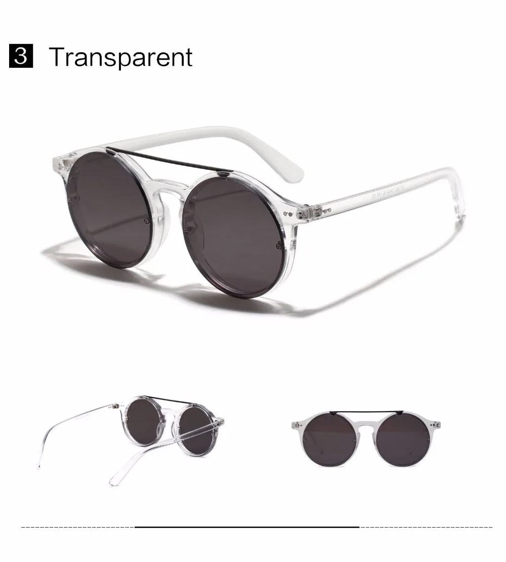 Oulylan, Ретро стиль, круглые солнцезащитные очки, женские, классические, хип-хоп стиль, солнцезащитные очки, Оттенки для женщин, двойной мост, красная оправа, женские солнцезащитные очки