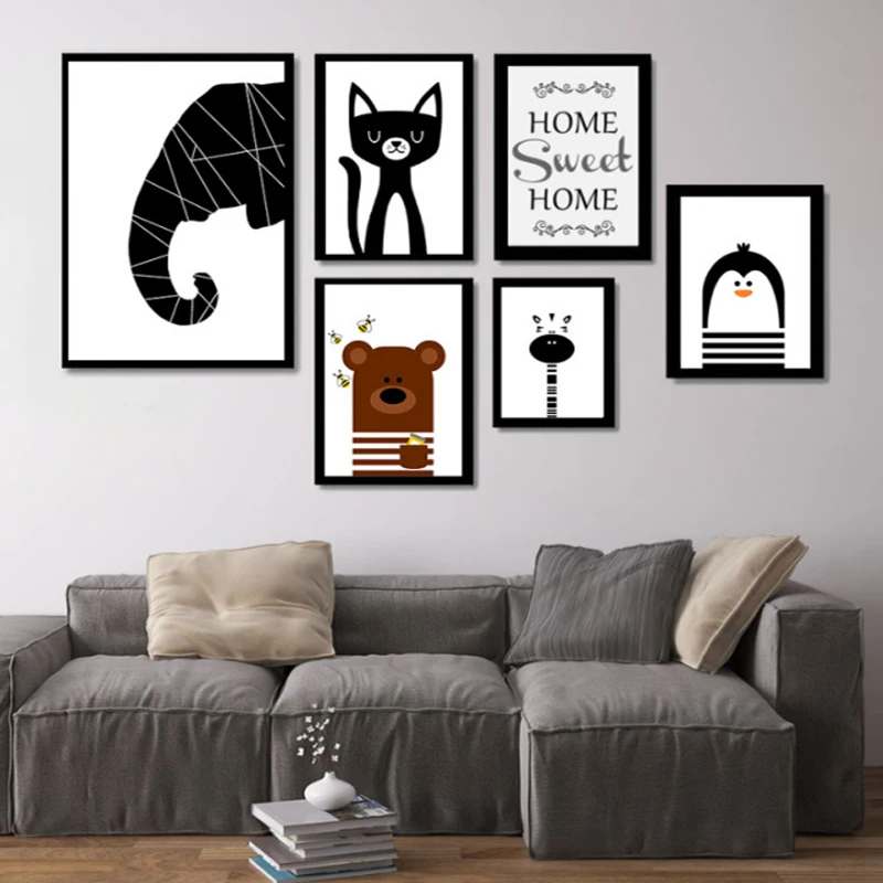 poster hewan langka gajah Nordic Gajah Beruang Kucing Penguin Hewan Lukisan Poster poster hewan langka gajah Nordic Gajah Beruang Kucing Penguin Hewan Lukisan Poster