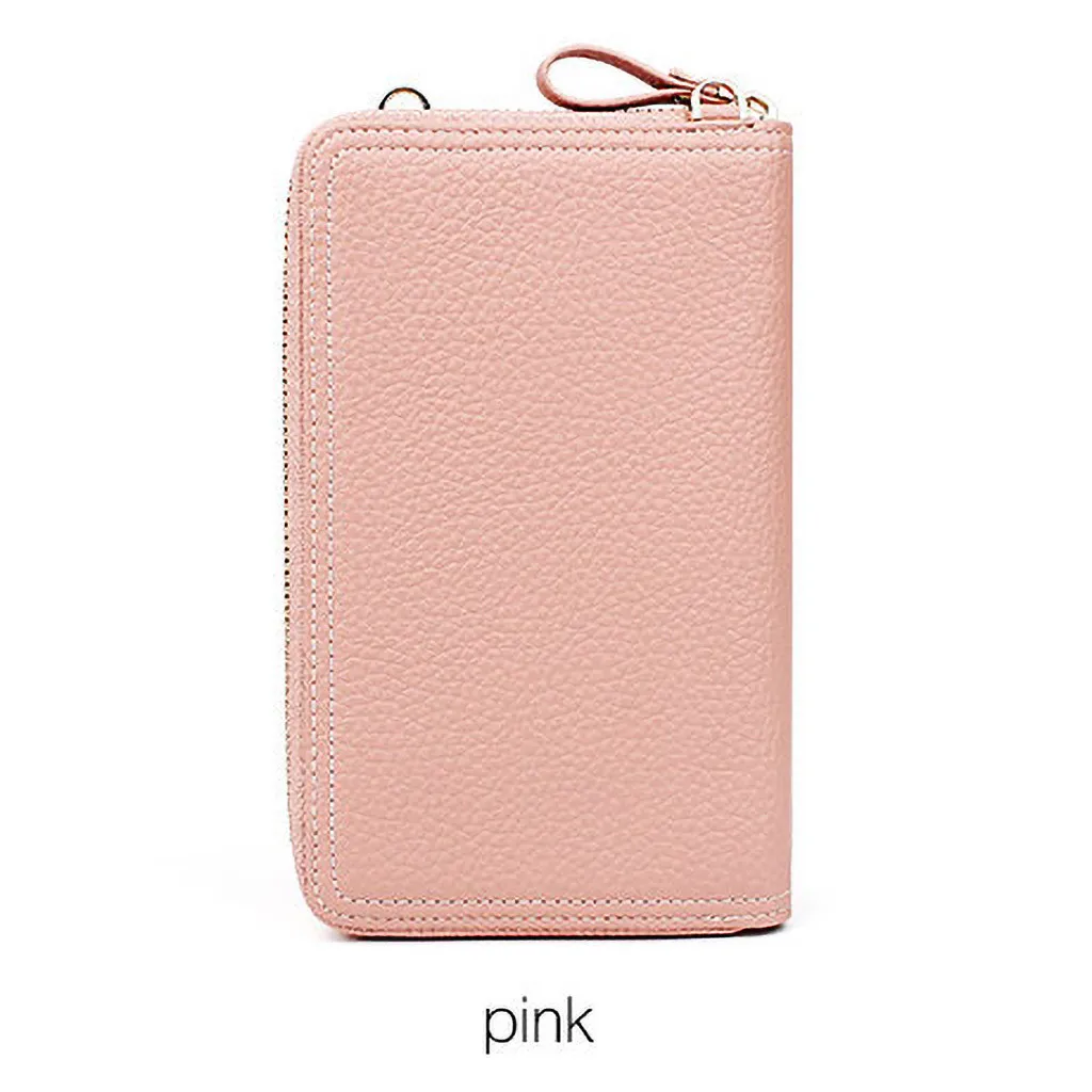 Crossbody Cell Phone Shoulder Bag Women Mini Messenger Bags Multifunctional Female Wristband Wallet Clutch Lady Leather Purse