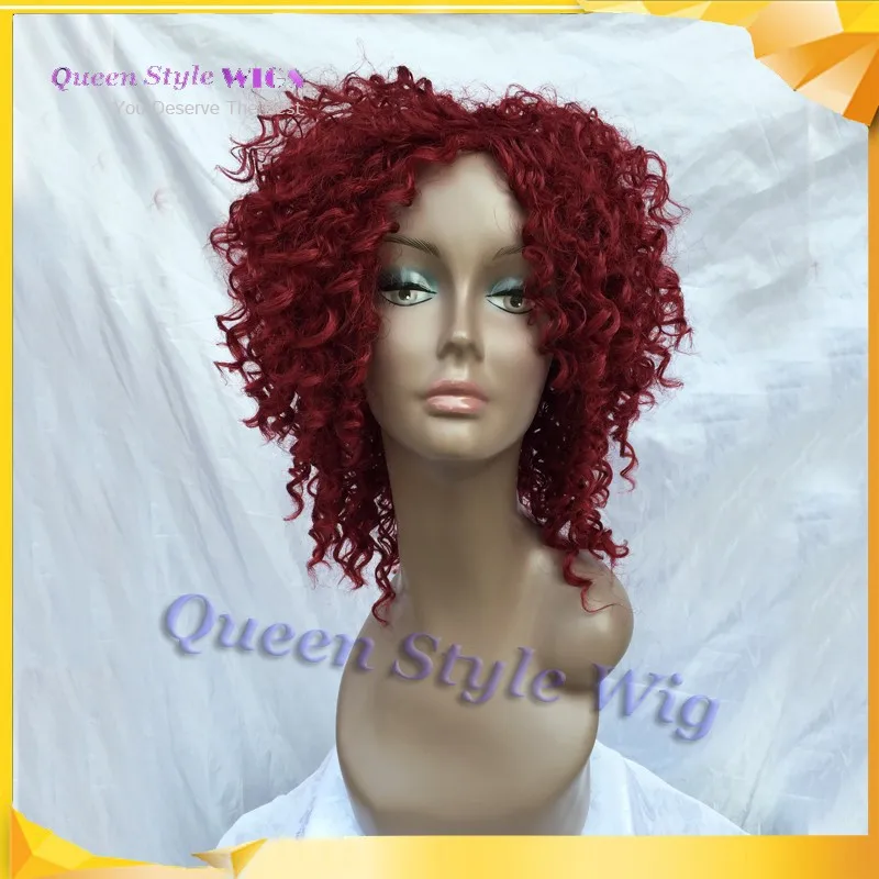 Rihanna Hairstyle African American Kinky Curly Hair Wig