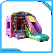 6X5M 0.55 mm PVC Tarpaulin Amusement Park Inflatable Bouncer Castle / Bounce House