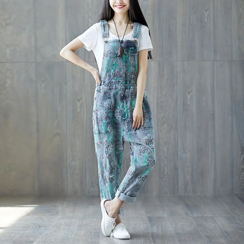 Комбинезон для женщин джинсы джинсовые комбинезоны женский китайский стиль комбинезоны для TA865 - Цвет: 2