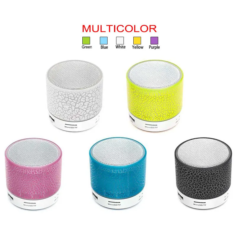 

LED Crack Subwoofer Bluetooth Speakers For Xiaomi Samsung Mini Wireless Loudspeaker Bluetooth Speaker Audio Music Player