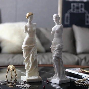 

Creative Resin Decor Broken Arm Of Venus Goddess Figurines Home Decoration Accessories Portrait Figure Fashion Wedding Ornaments