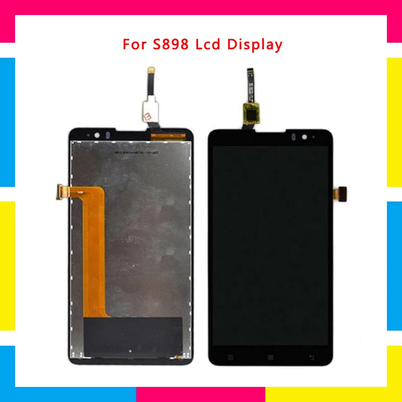 

5pcs/lot Replacement LCD Display Screen With Touch Screen Digitizer Assembly For Lenovo S898T S898