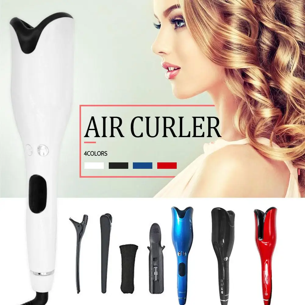

Automatic Curling Iron Electric Ceramic Hair Curler Lcd Curling Iron Roller Curls Wand Waver Professional Styling Tools Black