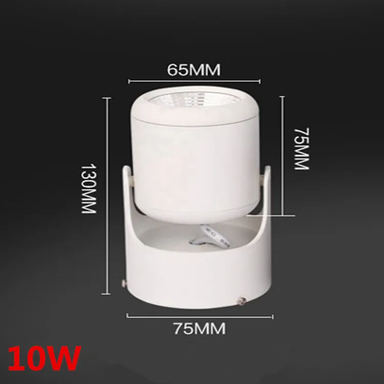 COB 10 W 20 W светодиоидная лампа с регулируемой яркостью светодиодный вмонтированные светильники локальное светодиодное освещение с возможностью регулировки угла+ AC110/220 V Драйвер